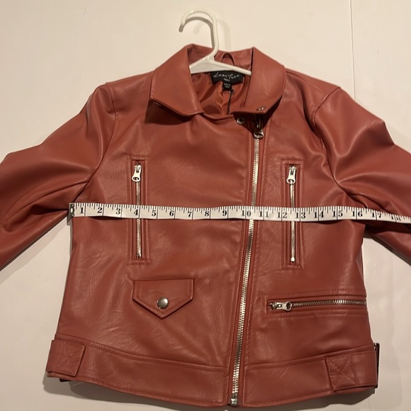 Love Tree Juniors Faux Leather Bomber Jacket Small - Picture 6 of 8